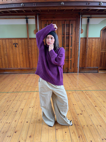 Valdamara oversized turtleneck - Purple